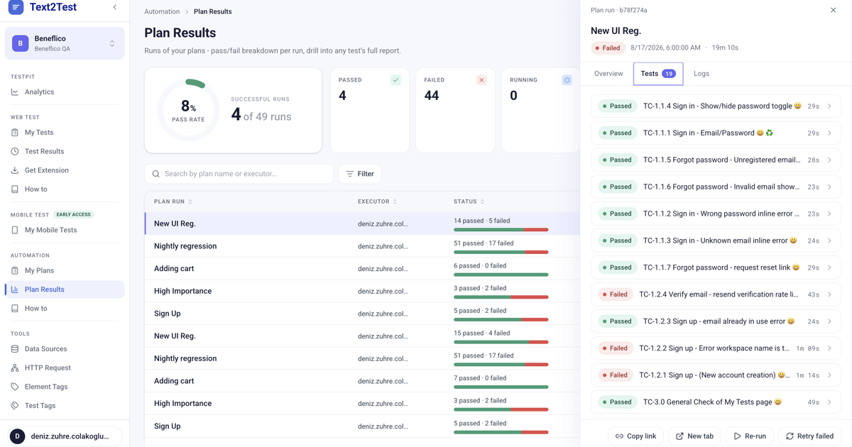 Text2Test Self-Serve Is Live: AI Test Automation from Plain Text